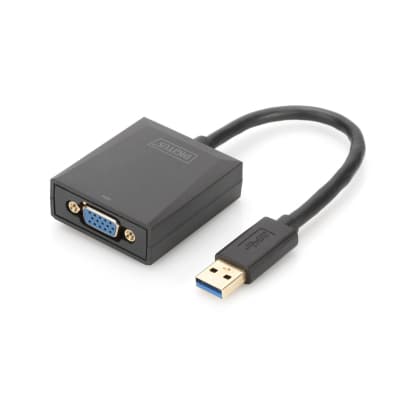 Перехідник USB 3.0 AM to VGA F 0.15m Full HD Digitus (DA-70840)