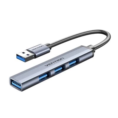 Концентратор VENTION USB 3.0 to 1xUSB 3.0 + 3xUSB 2.0 0.15m gray (CKOHB)