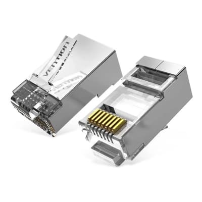 Конектор RJ45 FTP Cat.6 Modular 10 шт. VENTION (IDFR0-10)
