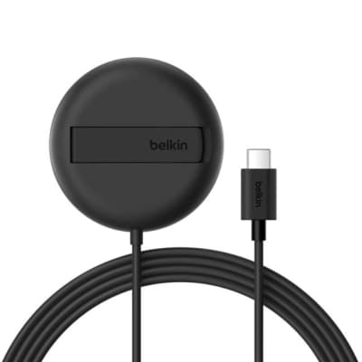 Зарядний пристрій Belkin UltraCharge Magnetic Kickstand 15В black (WIA011HQBK)