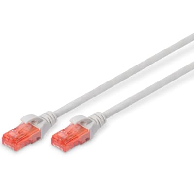 Патч-корд 3м, UTP, cat.6, CCA, grey Digitus (DK-1612-030)