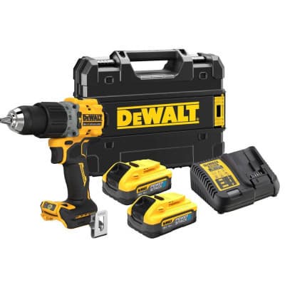 Шуруповерт DeWALT XR Li-Ion PowerStack 18 В, 2x5Ah, 90 Нм, 0-650/0-2000 об/хв, TSTAK (DCD805H2T)