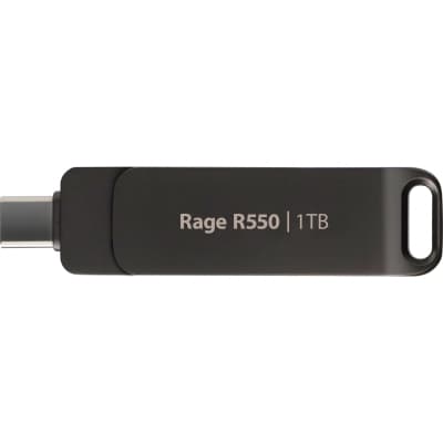 USB флеш накопичувач Patriot 1TB Rage R550 Matte Black USB 3.2/Type-C (PE1TR550DSAD)