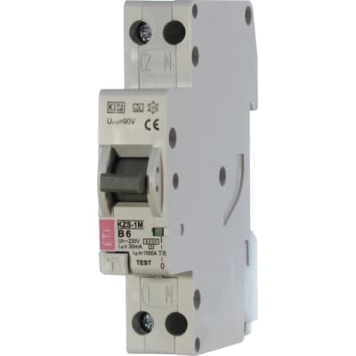 Диференціальний автоматичний вимикач ETI KZS-1M C 16/0,03 тип A (6kA) (універс. підключення)