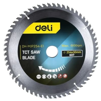 Диск пильний Deli 254 x 30 мм 60T (EDH-MJP254-E1)