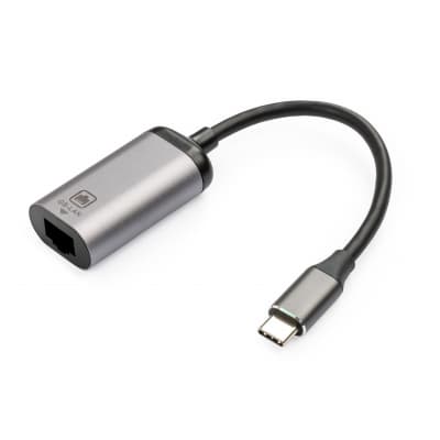 Перехідник USB-C to RJ45 Ethernet 1000Mbps Vinga (VCPATCLGB)