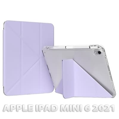 Чохол до планшета BeCover Ultra Slim Origami Transparent Apple iPad Mini 6 2021 Purple (712933)