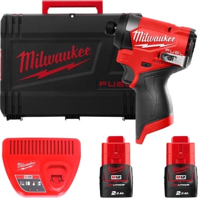 Шуруповерт Milwaukee M12 FID2-202X, 2x2Ah, кейс (4933479877)