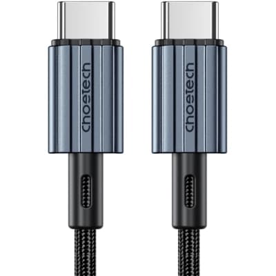 Дата кабель USB-C to USB-C 2.0m PD60W black Choetech (6932112105035)