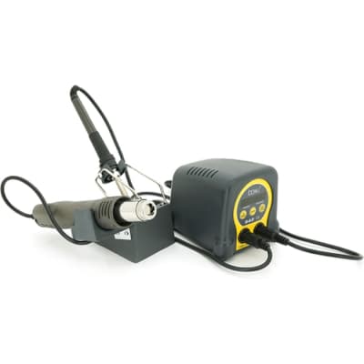 Паяльна станція Bakku BA-942 з цифровою індикацією на фен та на паяльник, DC:110-240V, 4A,750W, 2,25 кг (BA-942)