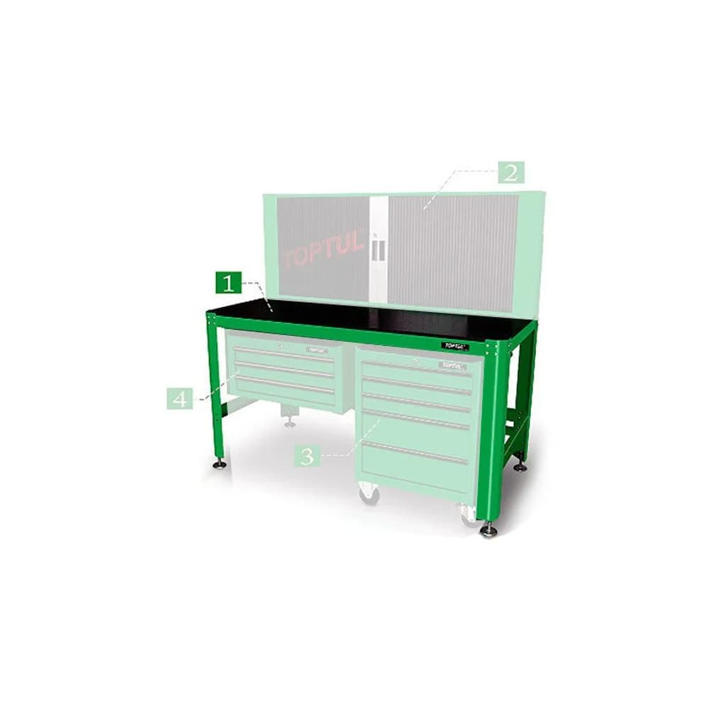 Верстак Toptul слюсарний 1560*710*827 мм (TAAA1607)