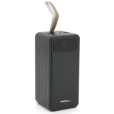 Батарея універсальна ACL 80000mAh, 4xUSB, 4 кабеля(USB/Micro/Type-C/Lighting), 1,4кг, Black (PW-94)