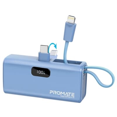 Батарея універсальна Promate 5000mAh PD/20W (nanopack-5.navy)