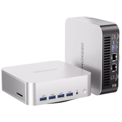 Комп'ютер GEEKOM A8 Max Mini PC / Ryzen 9 8945HS, 32, 1TB, Radeonв 780M GPU, WIN11Pro (GMA8MAXR98945HS-321T-EU)