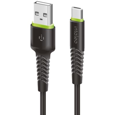 Дата кабель USB 2.0 AM to USB-C 2.0m CBFLEXT2 Black Intaleo (1283126521423)