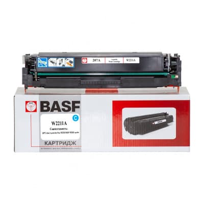 Картридж BASF HP CLJ M255, MFP M282/M283 , W2211A Cyan 1250ст (BASF-KT-W2211A)