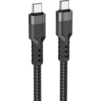Дата кабель USB-C to USB-C 1.2m 60W U110 black HOCO (6931474770622)