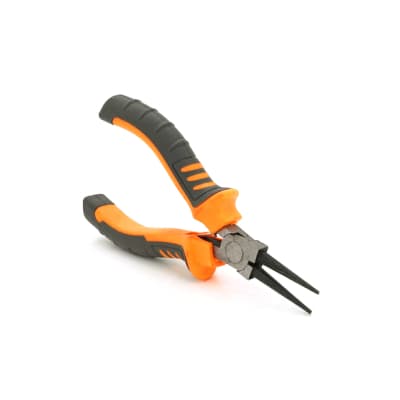 Плоскогубці Voltronic круглогубці сіро-жовтогарячі ручки, 125мм, 55гр (YT-MT125R)