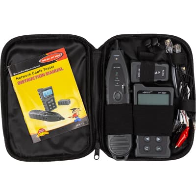 Тестер кабельний Noyafa RJ-45, RJ-12, RJ-11 + PoE + with tone generator (NF-8209)