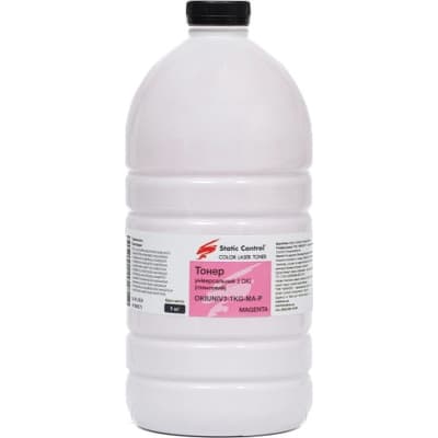Тонер Okidata 3 (Glossy) 1кг magenta фасовка Static Control (OKIUNIV3-1KG-MA-P)