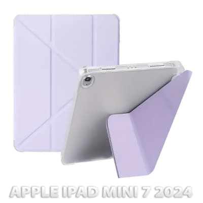 Чохол до планшета BeCover Ultra Slim Origami Transparent Apple iPad Mini 7 2024 Purple (712937)