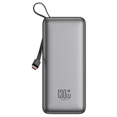 Батарея універсальна XO 20000mAh 130W, PD, QC (XO-PR268_grey)