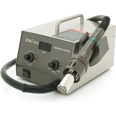 Паяльна станція Bakku BA-942E з цифровою індикацією на фен і паяльник, DC:110-240V, 4A,700W, 2,5 кг (BA-942E)