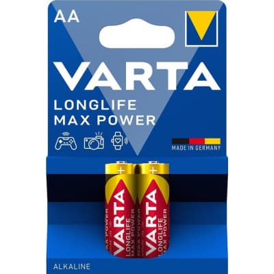 Батарейка Varta AA Longlife Max Power лужна * 2 (04706101412)