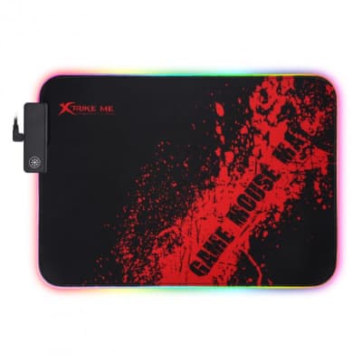 Килимок для мишки Xtrike ME MP-602 RGB lighting Black/Red (MP-602)