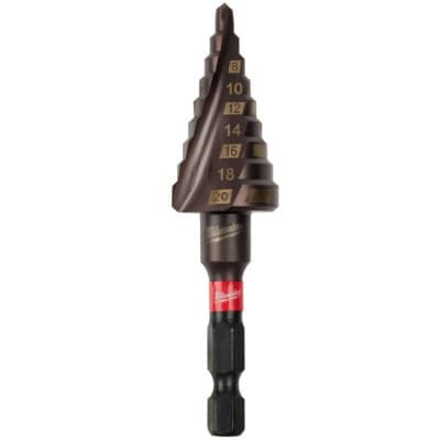 Свердло Milwaukee ступінчасте SHOCKWAVE Impact Duty, 4-20мм з кроком 2мм (48899263)