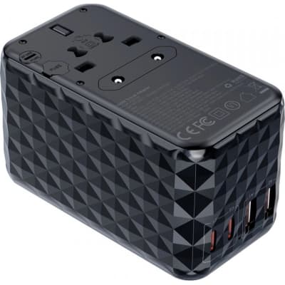 Зарядний пристрій Choetech 4xUSB 100W PD (2хUSB-C+2хUSB-A) сharger diamond model black (PD6028-BK)