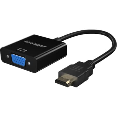 Перехідник HDMI to VGA 0.15m Essager (EZJHV-HY01)