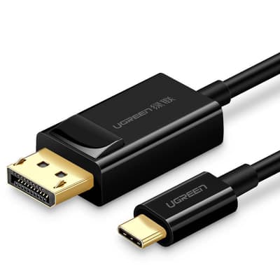 Кабель мультимедійний USB-C to DisplayPort M 1.5m 4K30Hz black Ugreen (50994)
