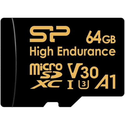 Карта пам'яті Silicon Power 64GB microSDXC class 10 UHS-I U3 V30 A1 High Endurance (SP064GBSTXDV3V1HSP)