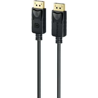 Кабель мультимедійний DisplayPort M to DisplayPort M 2.0m V1.4 black Promate (dplink-200.black)