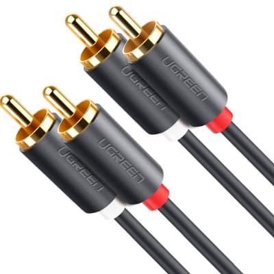 Кабель мультимедійний 2xRCA M to 2xRCA M 3.0m AV104 black Ugreen (10519)