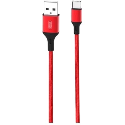 Дата кабель USB 2.0 AM to USB-C 1.0m braided NB143 red XO (6920680870691)