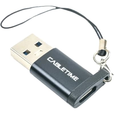 Перехідник USB 3.0 AM to USB-C F Cabletime (CA913701)