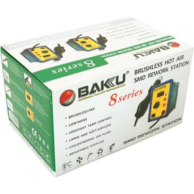 Паяльна станція Bakku BK-858 цифрова індикація, фен (138*100*150) (BK 858)