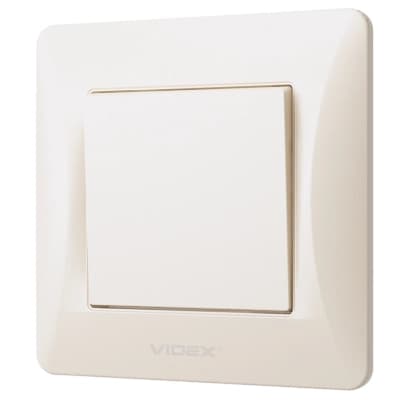 Вимикач Videx BINERA 1кл кремовий (VF-BNSW1-CR)