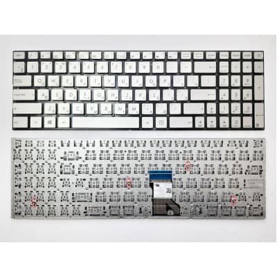 Клавіатура ноутбука ASUS UX501V серебр под подсв RU (A46154)