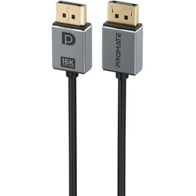 Кабель мультимедійний DisplayPort M to DisplayPort M V2.0 Promate (dplink-16k.black)