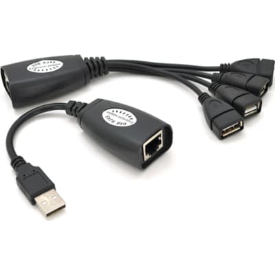 Адаптер Voltronic USB extender 50 m RJ-45 to 4xUSB AF (YT-EC USB-RJ-45/M+4RJ-45)