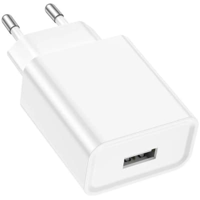 Зарядний пристрій BOROFONE BA74A USB 10.5W white (6974443388640)