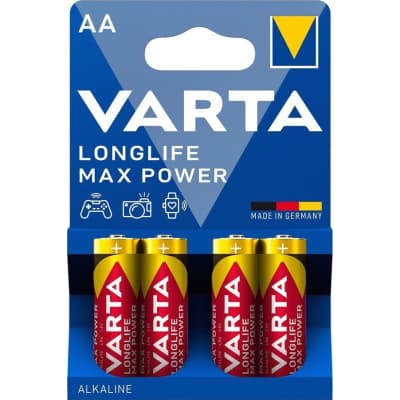 Батарейка Varta AA Longlife Max Power лужна * 4 (04706101404)