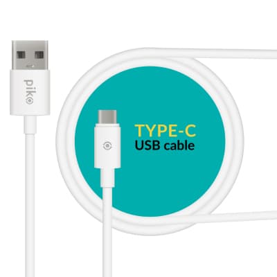 Дата кабель USB 2.0 AM to USB-C 1.2m White Piko (1283126477522)