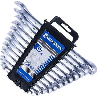 Ключ Стандарт комбінований 12 шт 6-22 мм на холдері (NKK12STE)