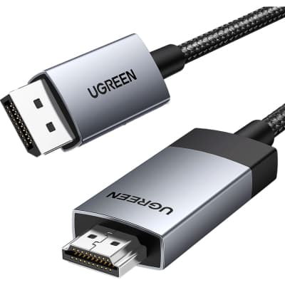 Кабель мультимедійний DisplayPort M to HDMI M 1.0m V2.0 4K60Hz DP119 black Ugreen (15773)
