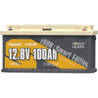 Батарея LiFePo4 Power Queen RV190 12.8V 100Ah H190 (P12V100-RV190-BT-4-AC150)