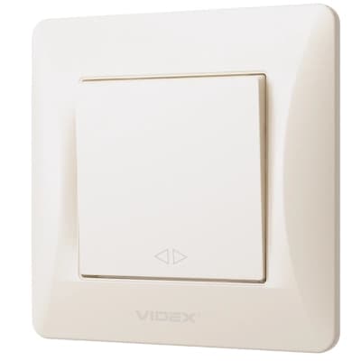 Перемикач Videx BINERA 1кл проміжний кремовий (VF-BNSW1I-CR)
